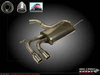 Milltek Выхлоп 76мм катбэк с резонатором и глушителем для AUDI A3/SEAT Leon/VW Golf GTI Mk5