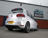Milltek Полная выхлопная система от турбины для VW Golf GTI Mk6 (Черные насадки)