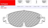 FERODO DS2500 Колодки перед для AUDI A3 2012+ / SEAT LEON 2012+ / VW GOLF GTI MK7