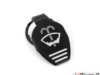 JCaps Алюминиевая крышка бачка омывающей жидкости для Audi/VW/Skoda/Seat (Чёрная)