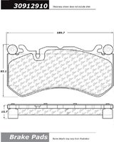STOPTECH Комплект тормозных колодок (перед) для Audi RS6 / RS7 (C7) (чугун)