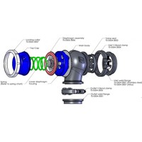 Turbosmart Hypergate 45 external wastegate (blue) TS-0506-1040